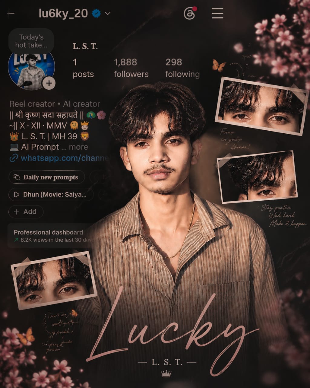 Premium prompt
Use my uploaded Instagram prof...
