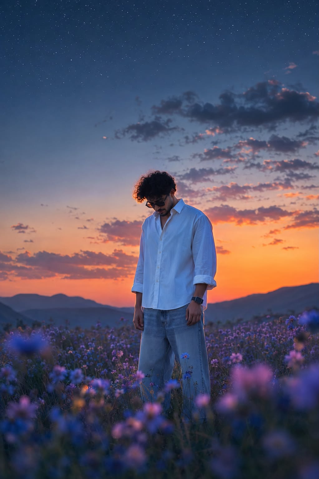 low angle full body cinematic photo of a youn...