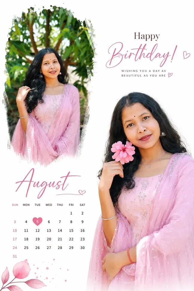 “A clean and elegant birthday poster design o...