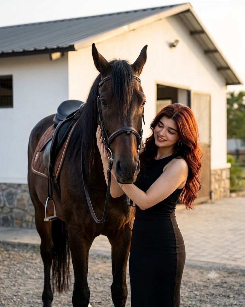 A beautiful young woman with long, silky blac...