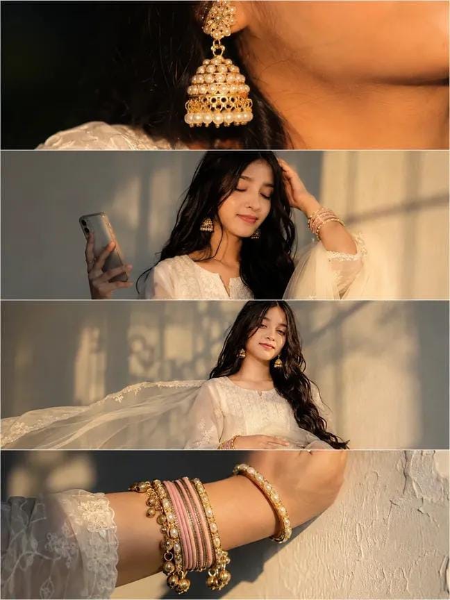 4-panel vertical collage, ultra-realistic cin...