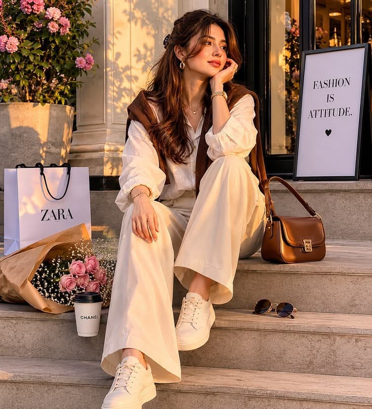 Ultra-realistic luxury fashion portrait of a ...