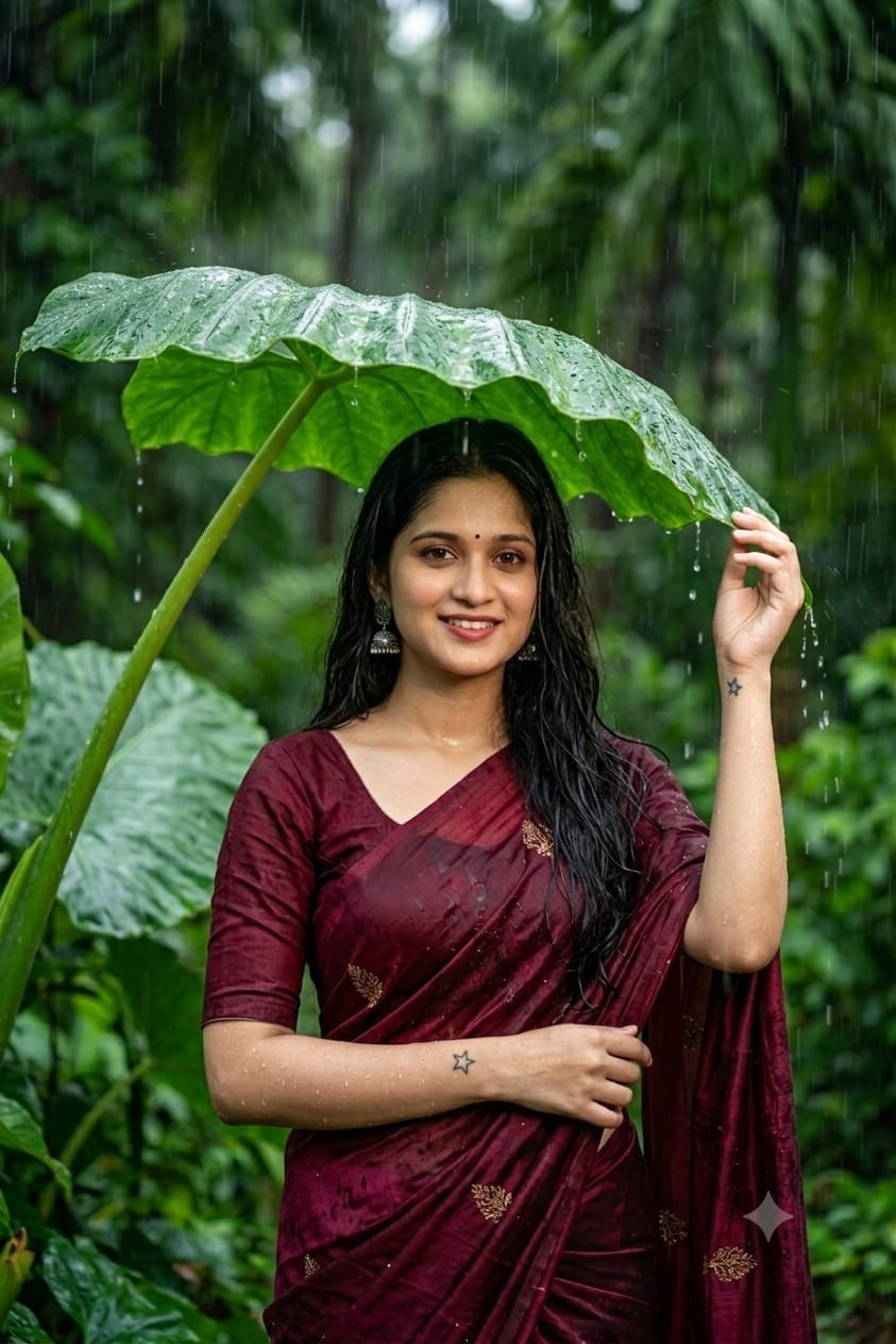 A stunning young Indian woman standing in a l...